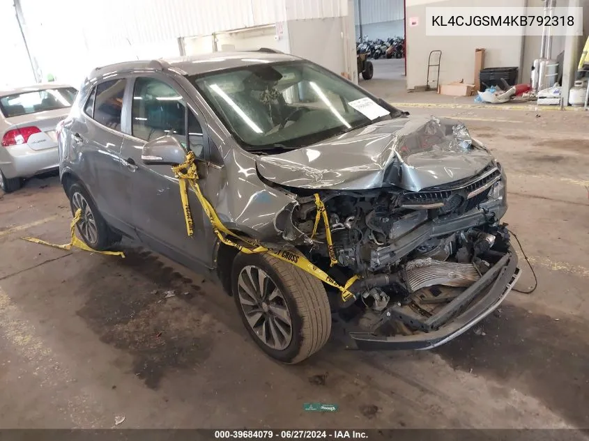 2019 Buick Encore Awd Essence VIN: KL4CJGSM4KB792318 Lot: 39684079