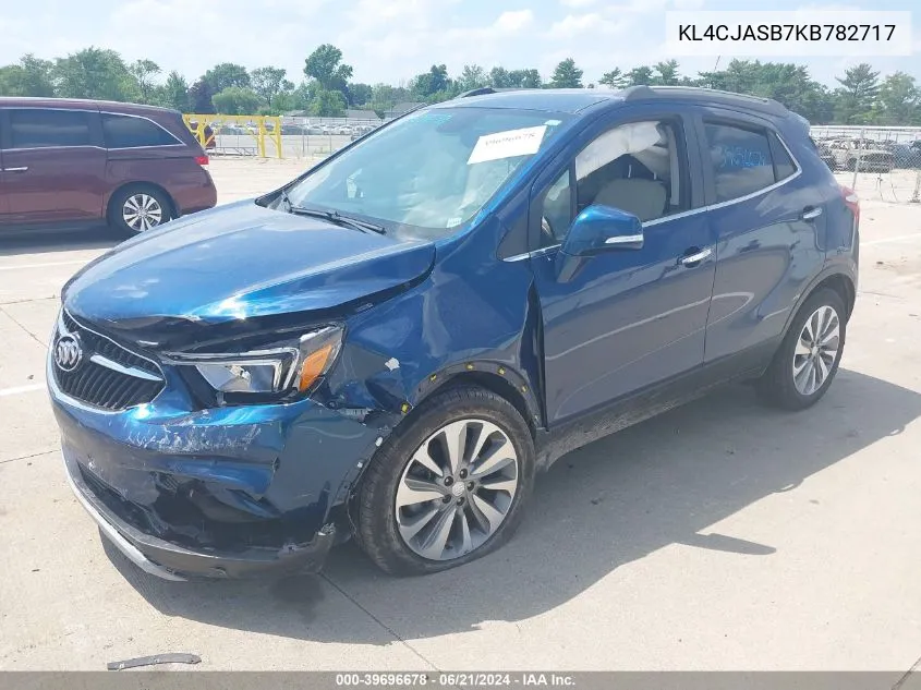 2019 Buick Encore Fwd Preferred VIN: KL4CJASB7KB782717 Lot: 39696678