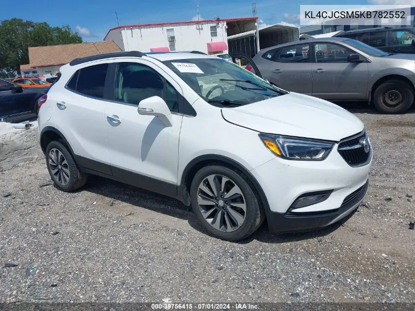 2019 Buick Encore Fwd Essence VIN: KL4CJCSM5KB782552 Lot: 39756415