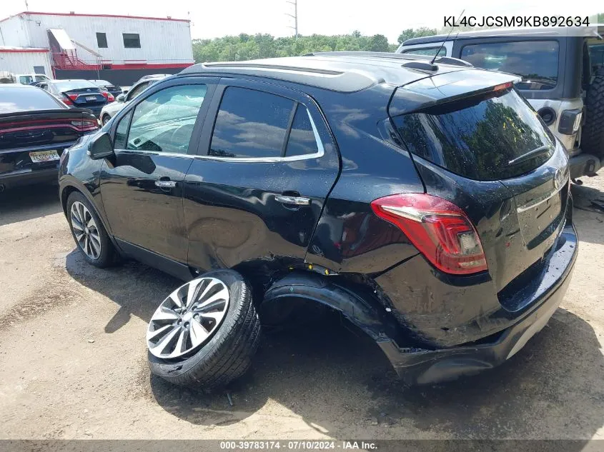 2019 Buick Encore Fwd Essence VIN: KL4CJCSM9KB892634 Lot: 39783174