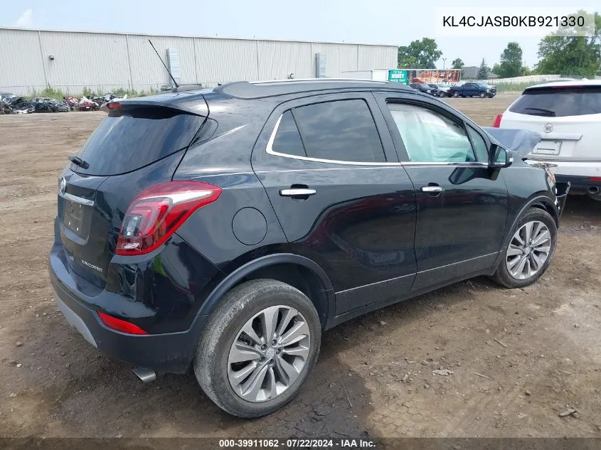 KL4CJASB0KB921330 2019 Buick Encore Fwd Preferred