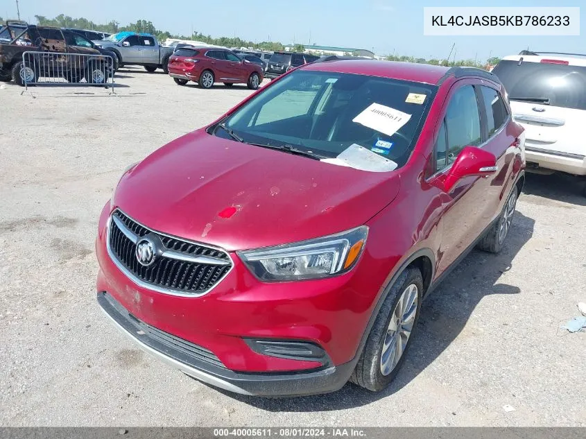 KL4CJASB5KB786233 2019 Buick Encore Fwd Preferred