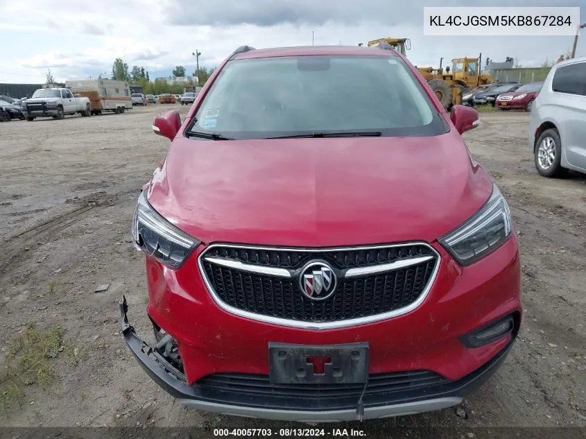 2019 Buick Encore Awd Essence VIN: KL4CJGSM5KB867284 Lot: 40057703