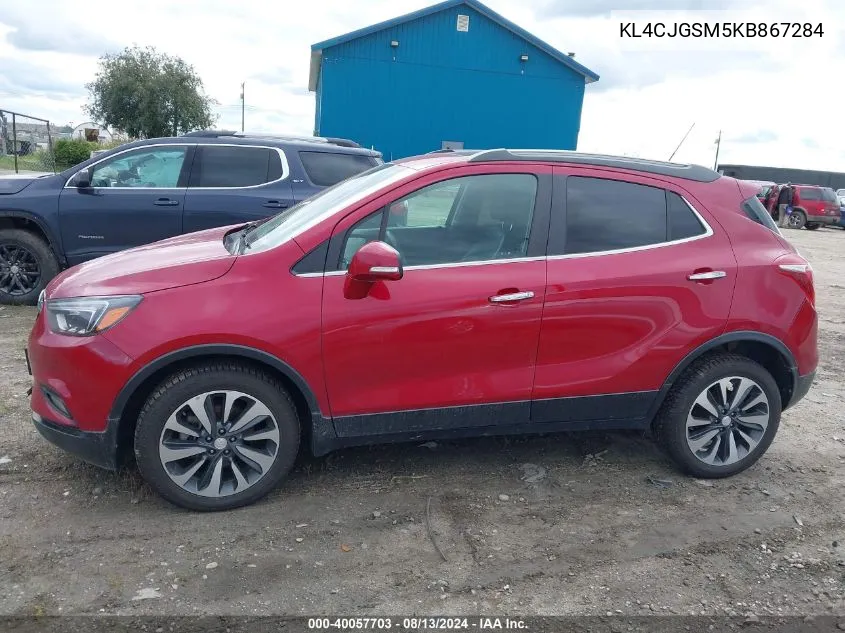 2019 Buick Encore Awd Essence VIN: KL4CJGSM5KB867284 Lot: 40057703