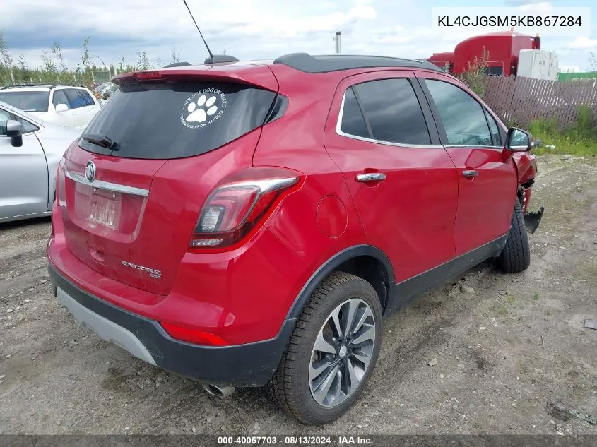 2019 Buick Encore Awd Essence VIN: KL4CJGSM5KB867284 Lot: 40057703