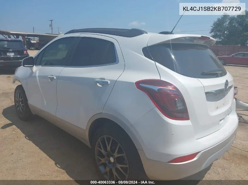 KL4CJ1SB2KB707729 2019 Buick Encore Fwd Sport Touring