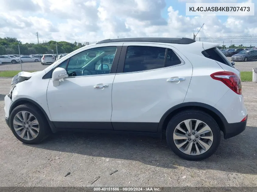 KL4CJASB4KB707473 2019 Buick Encore Preferred