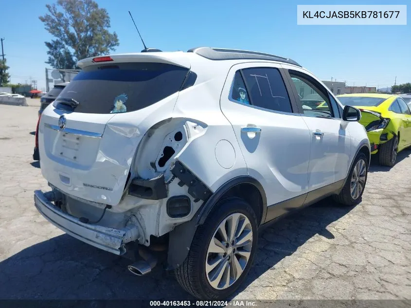 KL4CJASB5KB781677 2019 Buick Encore Preferred