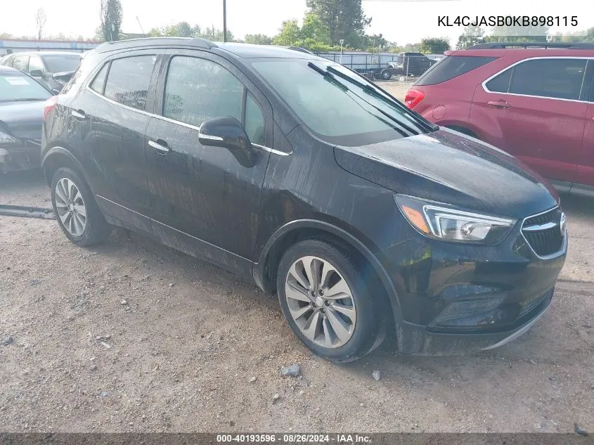 KL4CJASB0KB898115 2019 Buick Encore Fwd Preferred