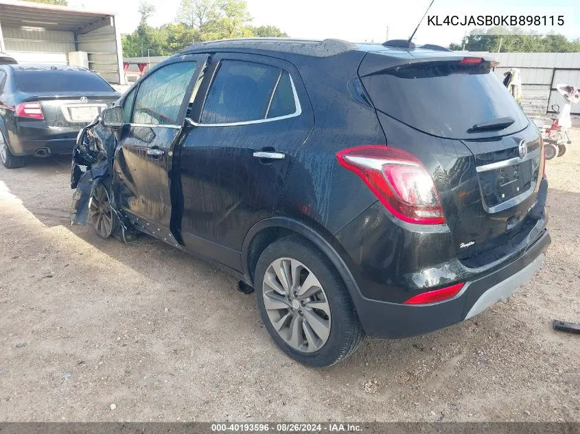 KL4CJASB0KB898115 2019 Buick Encore Fwd Preferred