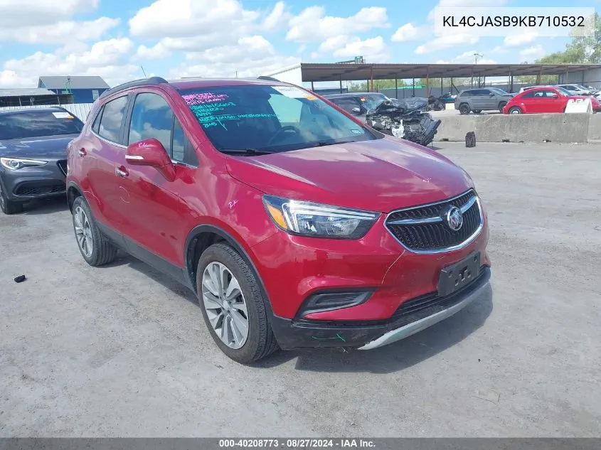 2019 Buick Encore Fwd Preferred VIN: KL4CJASB9KB710532 Lot: 40208773