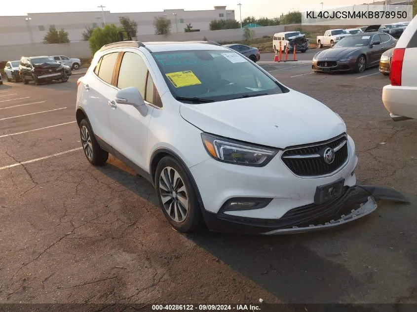 KL4CJCSM4KB878950 2019 Buick Encore Fwd Essence