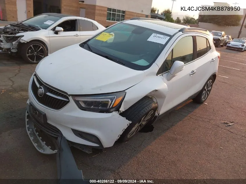 KL4CJCSM4KB878950 2019 Buick Encore Fwd Essence