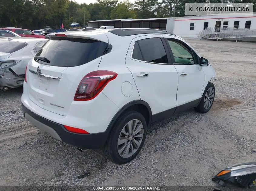 KL4CJASB6KB837366 2019 Buick Encore Preferred