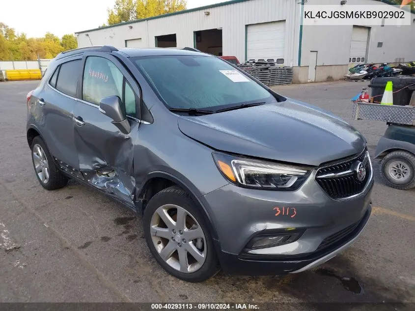 2019 Buick Encore Essence VIN: KL4CJGSM6KB902902 Lot: 40293113