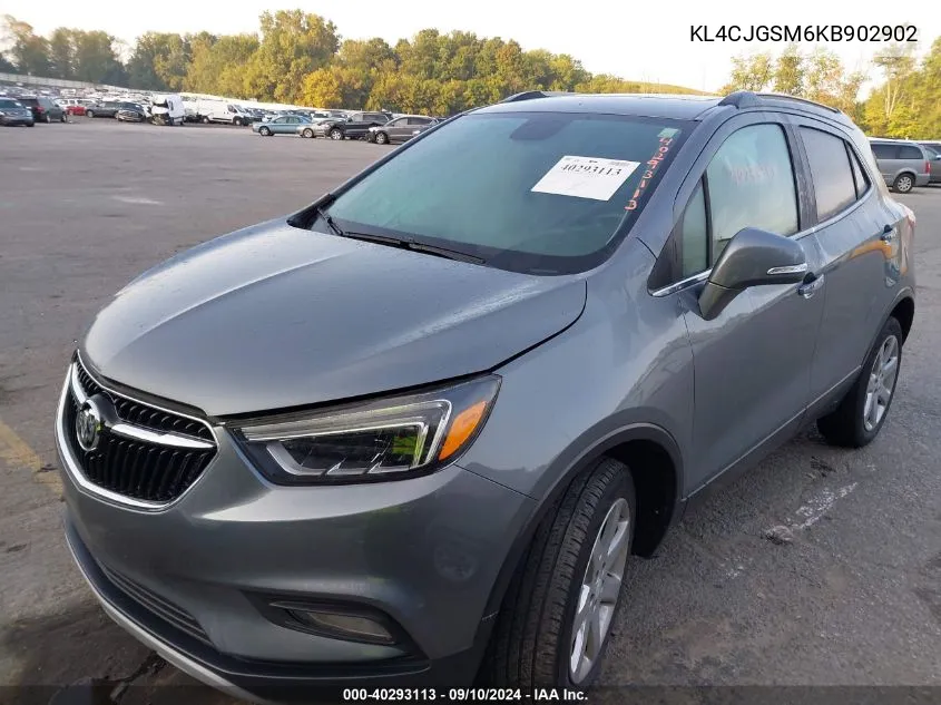 2019 Buick Encore Essence VIN: KL4CJGSM6KB902902 Lot: 40293113