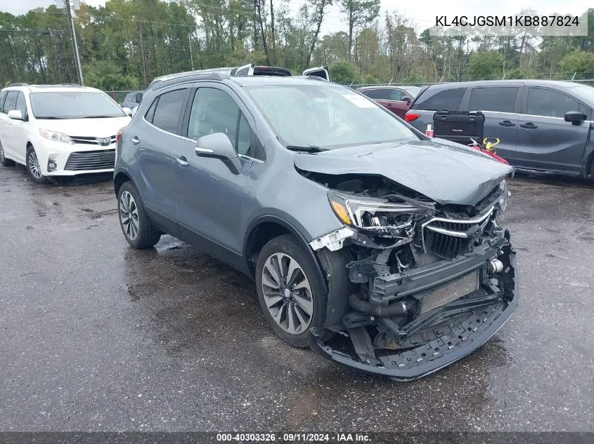 2019 Buick Encore Essence VIN: KL4CJGSM1KB887824 Lot: 40303326