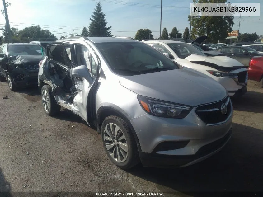 2019 Buick Encore Fwd Preferred VIN: KL4CJASB1KB829966 Lot: 40313421