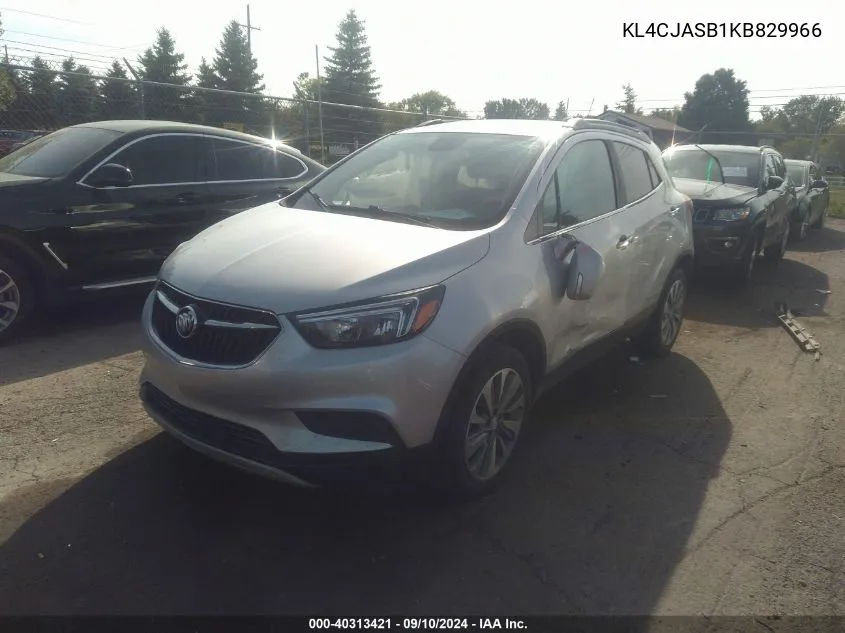 2019 Buick Encore Fwd Preferred VIN: KL4CJASB1KB829966 Lot: 40313421