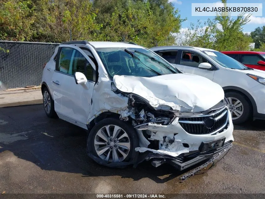 KL4CJASB5KB870830 2019 Buick Encore Fwd Preferred