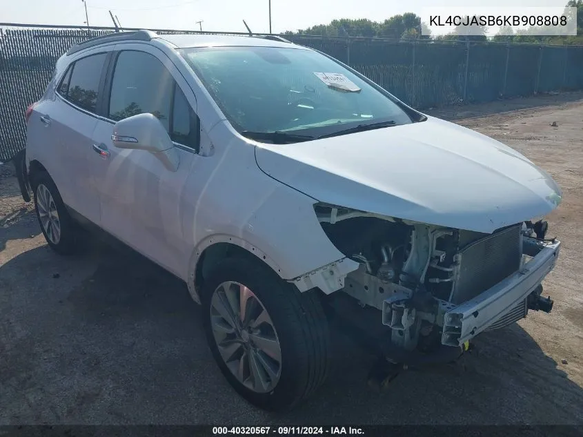 KL4CJASB6KB908808 2019 Buick Encore Preferred