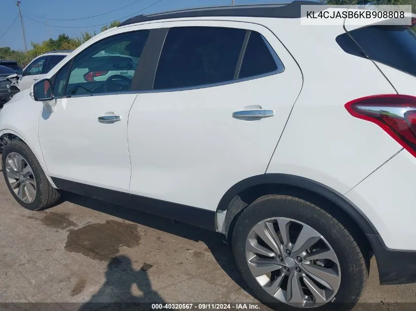 2019 Buick Encore Preferred VIN: KL4CJASB6KB908808 Lot: 40320567