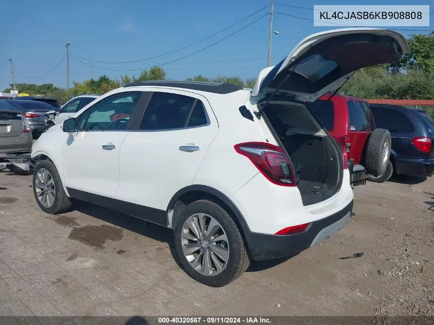 KL4CJASB6KB908808 2019 Buick Encore Preferred