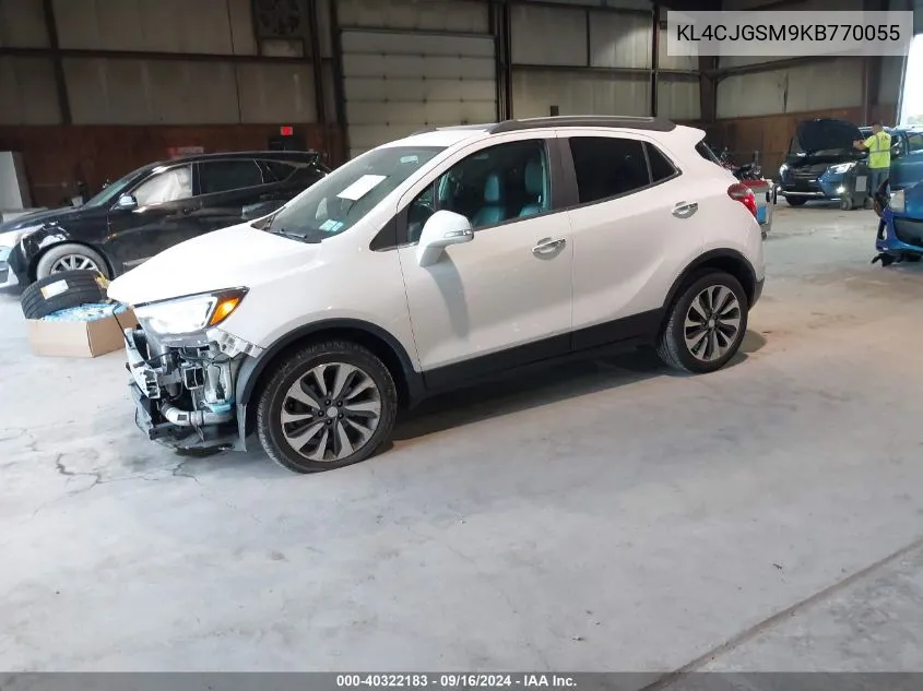 2019 Buick Encore Essence VIN: KL4CJGSM9KB770055 Lot: 40322183