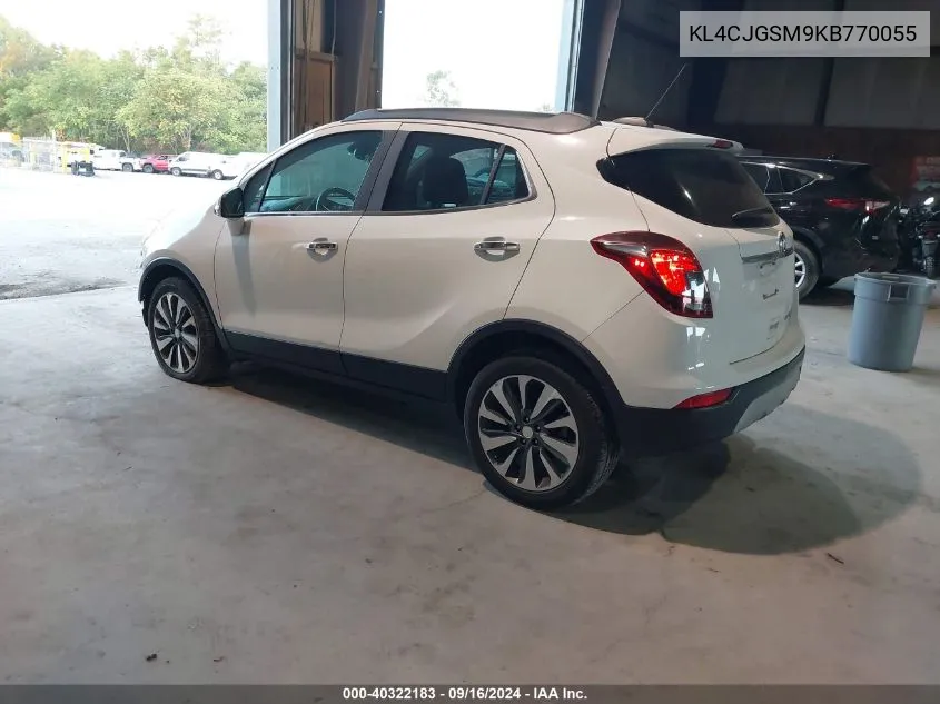 2019 Buick Encore Essence VIN: KL4CJGSM9KB770055 Lot: 40322183