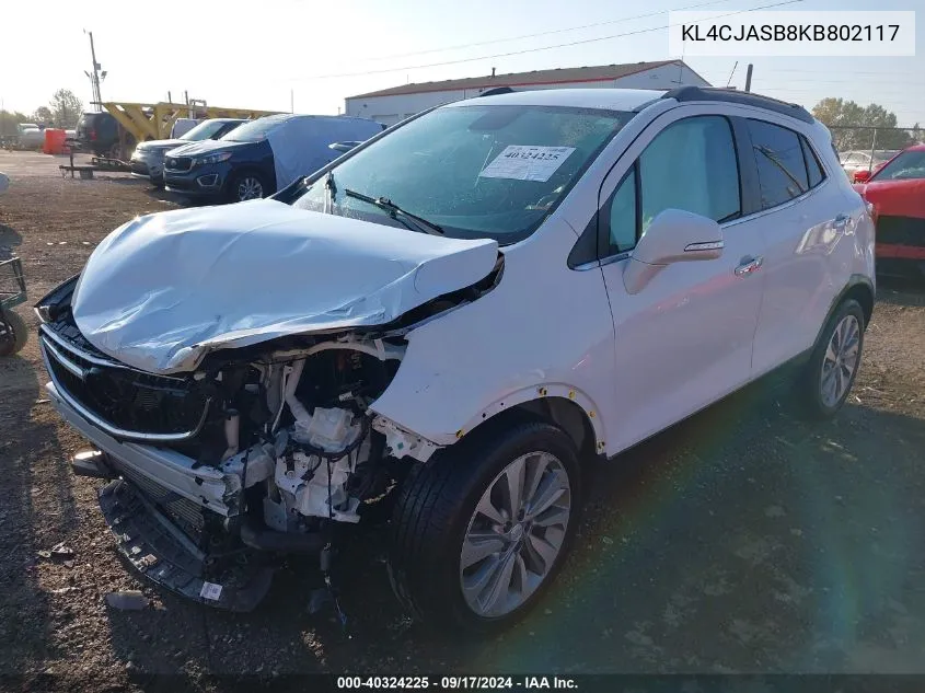 KL4CJASB8KB802117 2019 Buick Encore Preferred