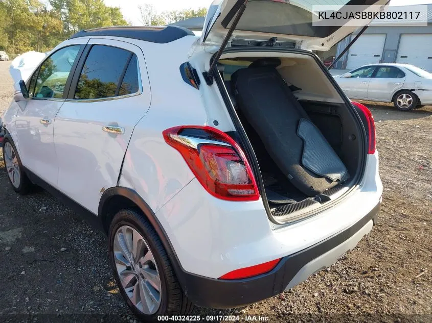 KL4CJASB8KB802117 2019 Buick Encore Preferred