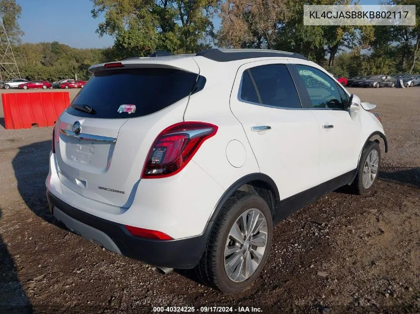 KL4CJASB8KB802117 2019 Buick Encore Preferred