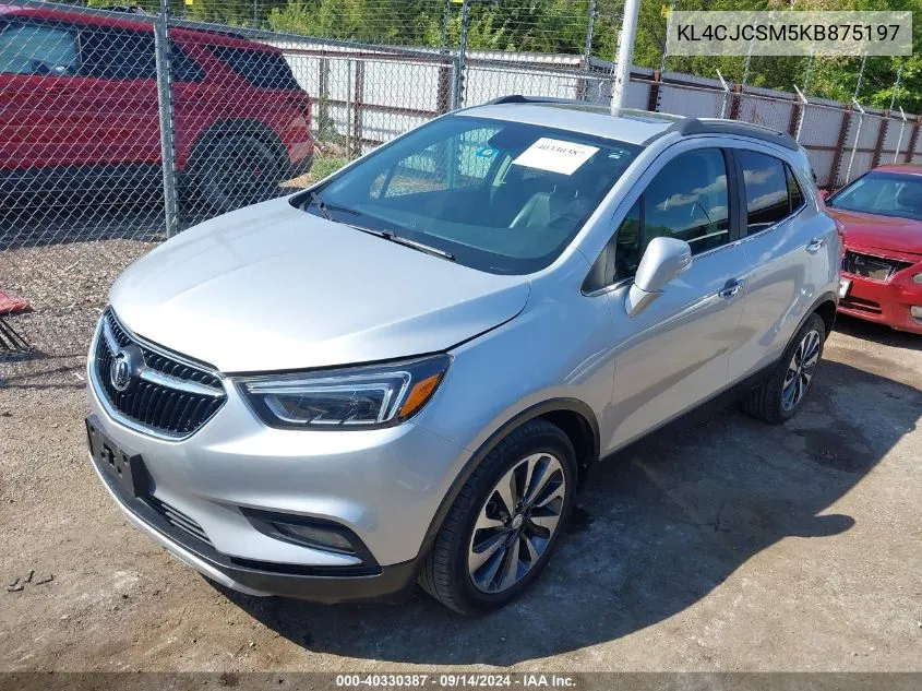 2019 Buick Encore Essence VIN: KL4CJCSM5KB875197 Lot: 40330387