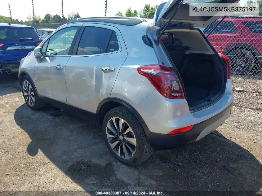 2019 Buick Encore Essence VIN: KL4CJCSM5KB875197 Lot: 40330387