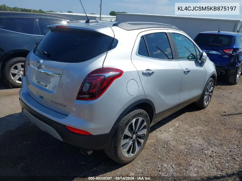 2019 Buick Encore Essence VIN: KL4CJCSM5KB875197 Lot: 40330387