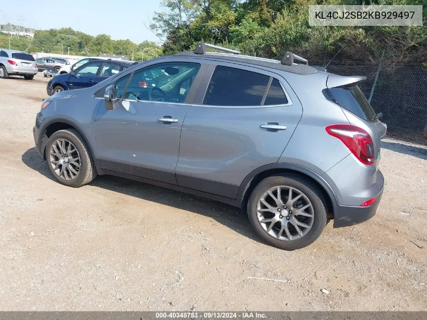 KL4CJ2SB2KB929497 2019 Buick Encore Awd Sport Touring