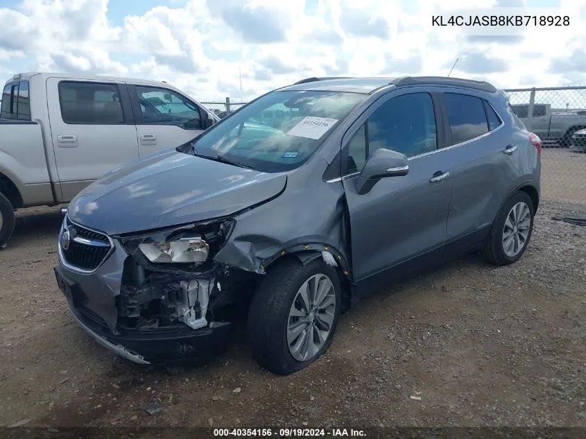 KL4CJASB8KB718928 2019 Buick Encore Fwd Preferred