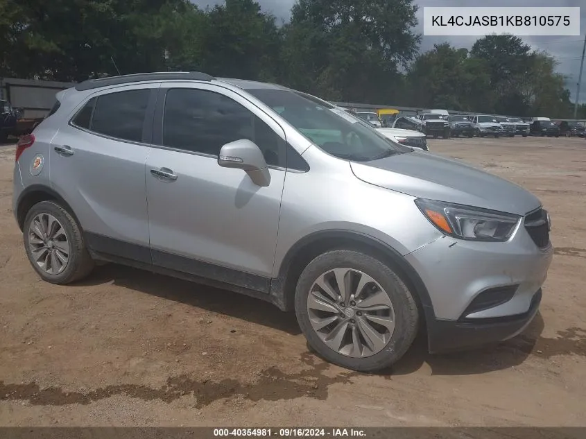 KL4CJASB1KB810575 2019 Buick Encore Fwd Preferred