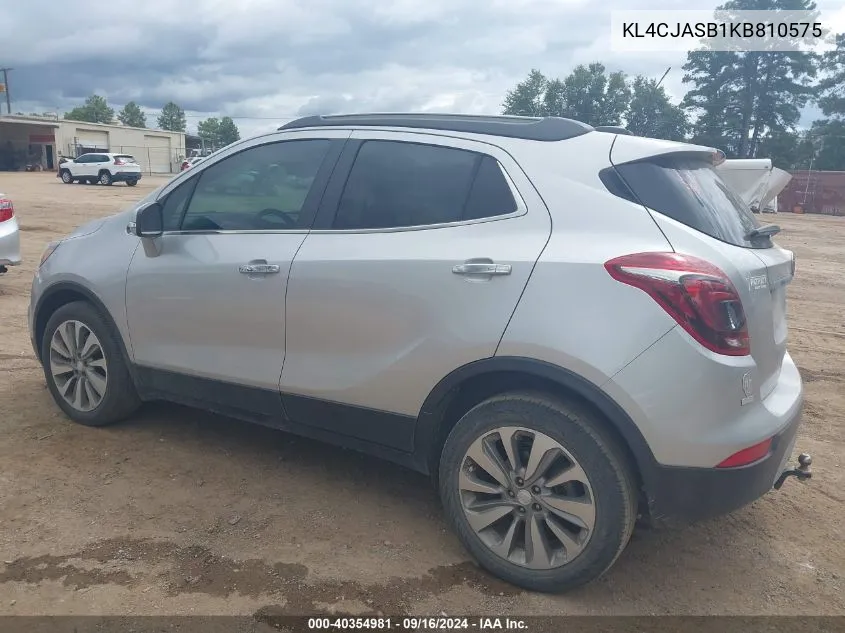 KL4CJASB1KB810575 2019 Buick Encore Fwd Preferred