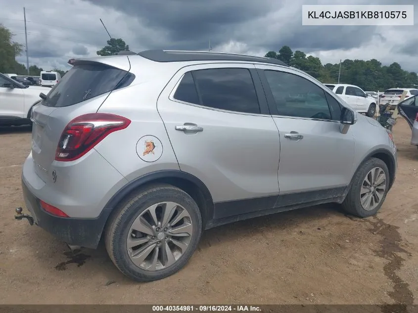 KL4CJASB1KB810575 2019 Buick Encore Fwd Preferred