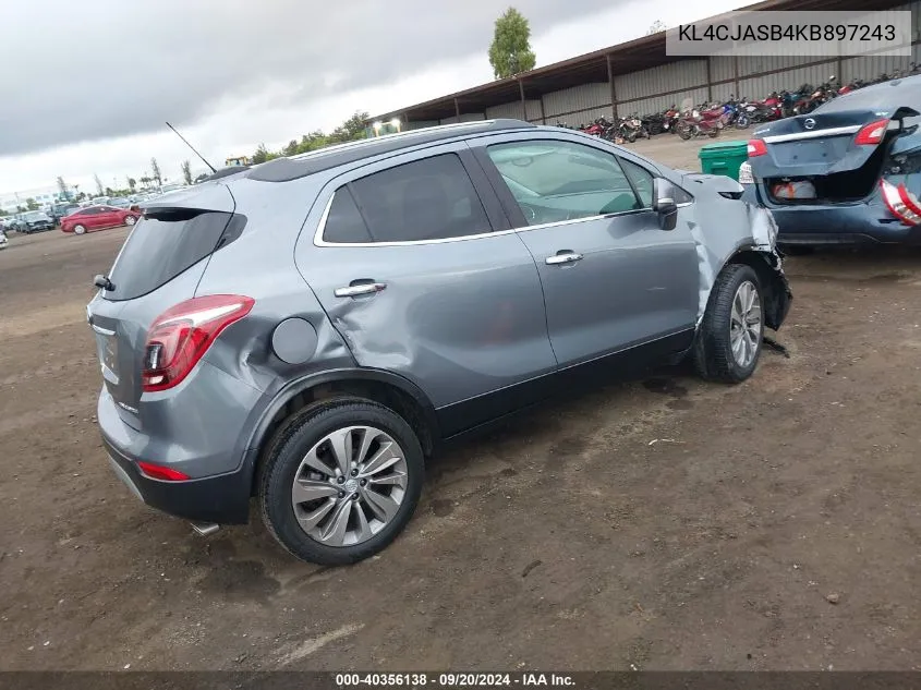 KL4CJASB4KB897243 2019 Buick Encore Fwd Preferred