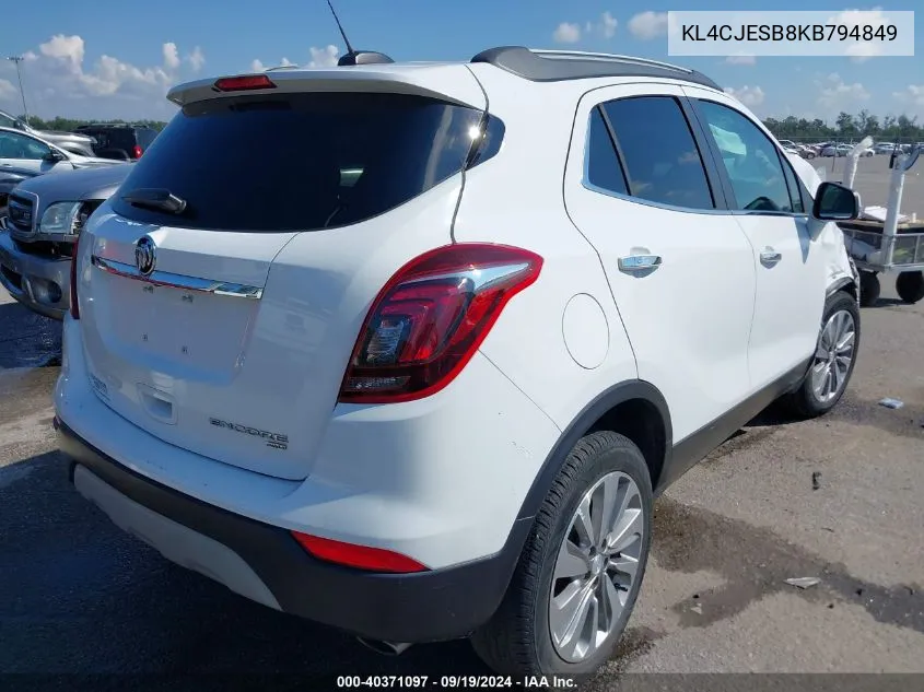 KL4CJESB8KB794849 2019 Buick Encore Awd Preferred