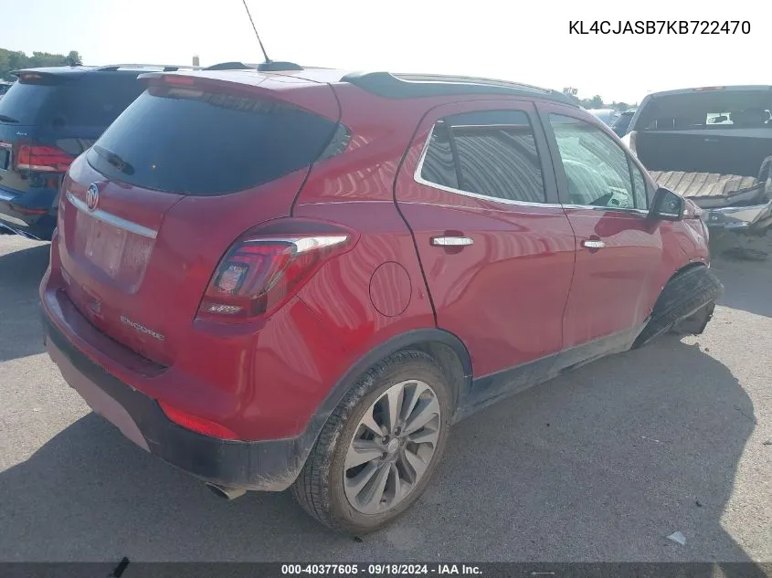 KL4CJASB7KB722470 2019 Buick Encore Fwd Preferred