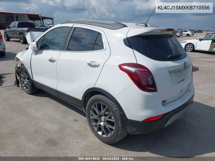 KL4CJ1SMXKB710556 2019 Buick Encore Fwd Sport Touring