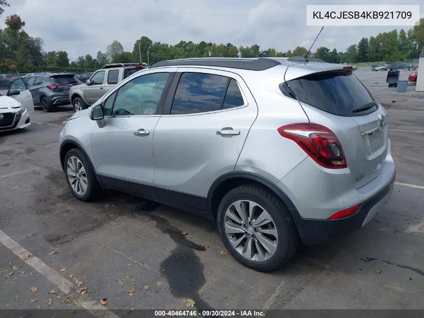 2019 Buick Encore Awd Preferred VIN: KL4CJESB4KB921709 Lot: 40464746