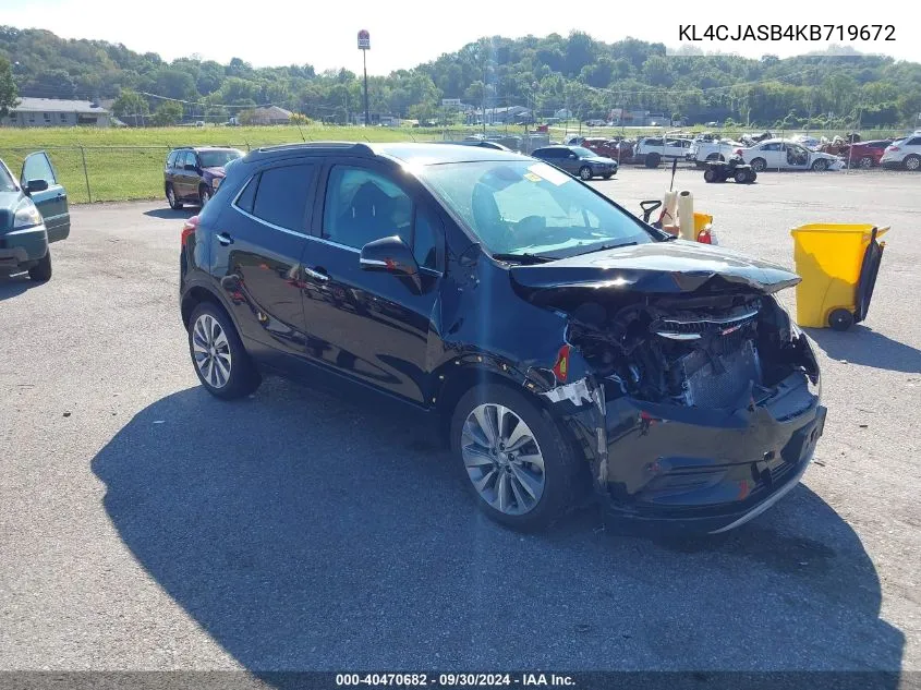 KL4CJASB4KB719672 2019 Buick Encore Preferred