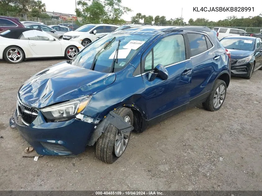 KL4CJASB6KB828991 2019 Buick Encore Fwd Preferred