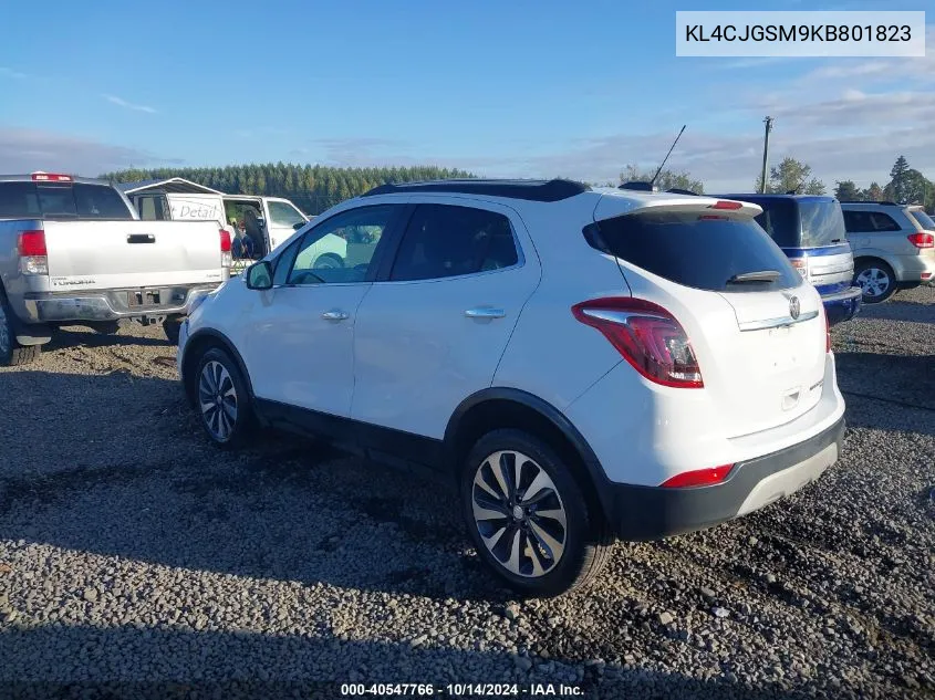 2019 Buick Encore Awd Essence VIN: KL4CJGSM9KB801823 Lot: 40547766