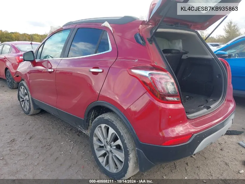 KL4CJESB7KB935863 2019 Buick Encore Awd Preferred