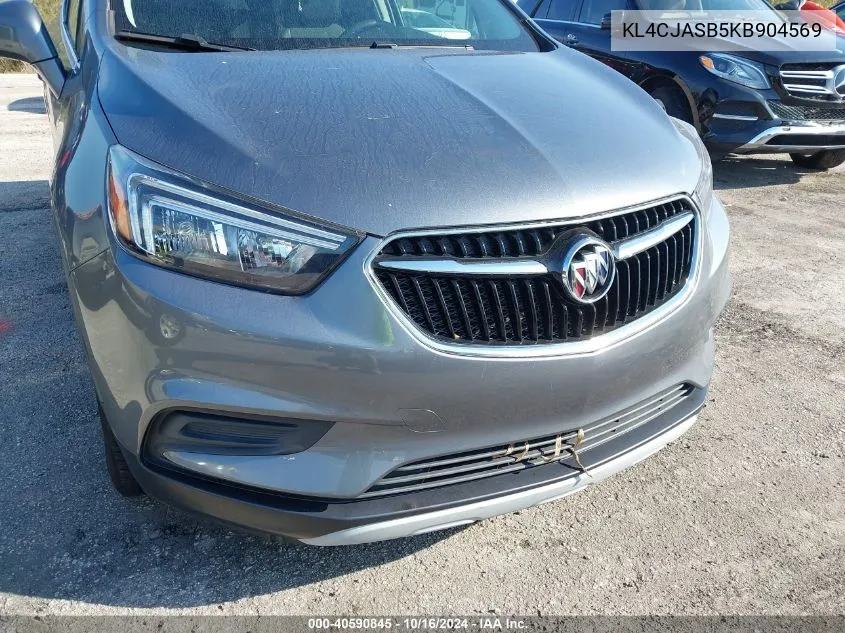 2019 Buick Encore Fwd Preferred VIN: KL4CJASB5KB904569 Lot: 40590845